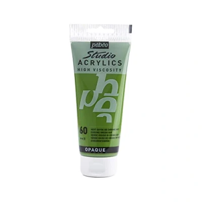 Image de Pébéo 837060 Studio Acrylique Tube Vert Oxyde de Chrome Imitation 100 ml