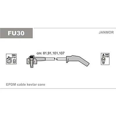 Image de JANMOR FU30 Jeu De Fils d&#039;Allumage FORD: Fiesta 4, KA 3 portes, Mk4