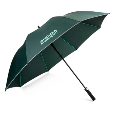 Image de Skoda 6U0087600 Parapluie vert avec inscription Motorsport, vert, Classique