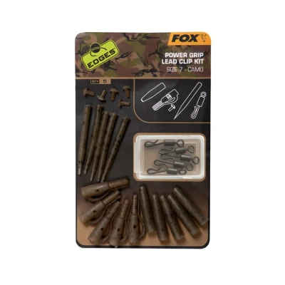 Image de Fox Power Grip Lead Clip Kit Size 7 Camo