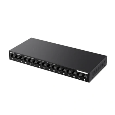Image de Tenda Switch Ethernet 16 Ports Gigabit, Gigabit 10/100/1000 Mbps, Plug and Play, Un Vlan Clé, Automatique MDI/MDIX, IEEE802.3/u/x/AB, Support de Bureau et Mural, Structure Métallique(TEG1116M)