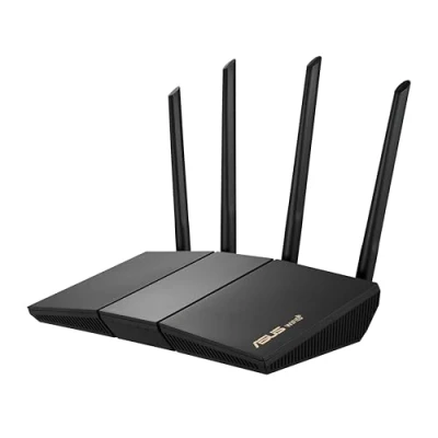 Image de ASUS RT AX57 Routeur Wi Fi 6 AX3000, Double bande, Extensible, OFDMA, MU MIMO , Sécurité AiProtection par TrendMicro, Adaptive QoS, Connexion mobile 4G et 5G