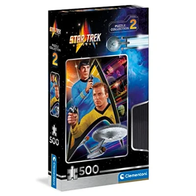 Image de Clementoni Star Trek Film Culte Puzzle de Collection 500 Pièces Jeu Patience et Réflexion Format Portrait Image Net 49 x 36 Cm À Partir 14 Ans