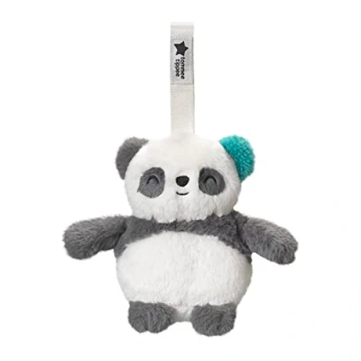Image de Tommee Tippee Mini Peluche Veilleuse Nomade avec CrySensor, 6 Sons Apaisants, Rechargeable par USB et Lavable en Machine, Pippo Le Panda