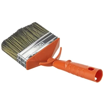 Image de Brosse rectangulaire lasure SAVY L120 Soies naturelles/filex gris Forte capacité d&#039;imprégnation