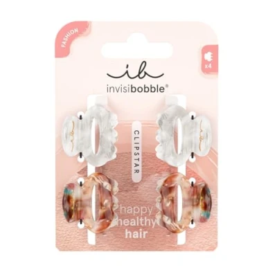 Image de invisibobble Clipstar Petit Bijoux S Accessoire de cheveux stylé et respectueux des 4pc Multicolor