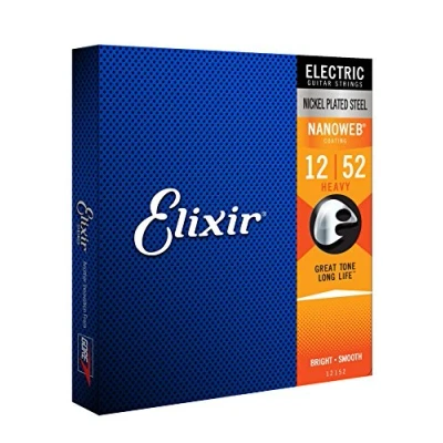 Image de Cordes Elixir® pour guitare électrique avec revêtement NANOWEB®, Heavy (.012 .052)