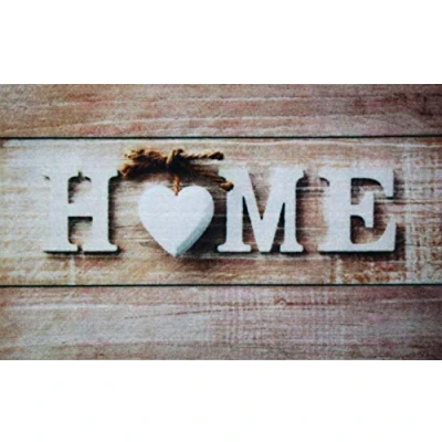 Image de ID Mat Boston Home CŒUR, Fibres Synthétiques, Beige Marron, 50x80x0,5 cm