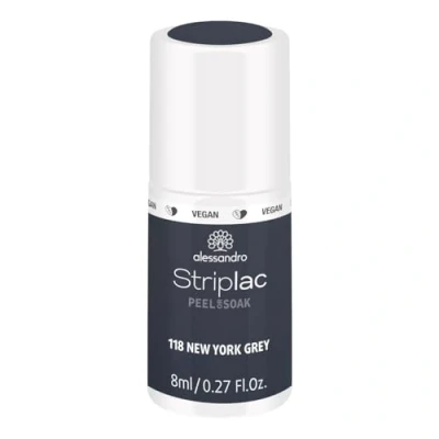 Image de Alessandro Vernis à Ongles UV/LED Striplac Peel/Soak New York Grey 48 118
