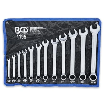 Image de BGS 1195 Jeu de clés mixtes en pouce 1/4&quot; 15/16&quot; 12 pièces