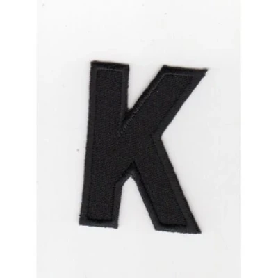 Image de Ecusson thermocollant Alphabet Lettre K Coloris Noir