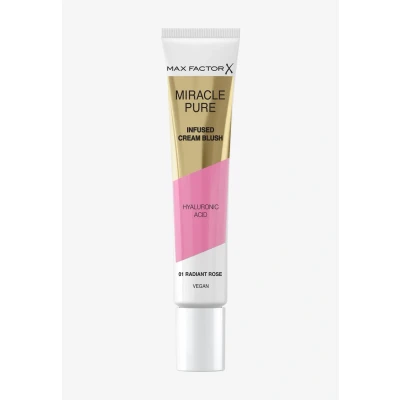 Image de Max Factor Miracle Pure Cream Blush 01 Rose éclatante, hydratant, repulpe et hydrate, éclat constructible, infusé avec de l&#039;acide hyaluronique du squalène, peau fraîche saine, 100% végétalien