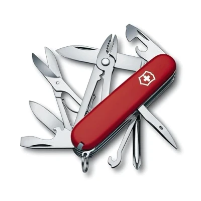 Image de Victorinox deluxe Tinker Couteau de Poche Suisse, Léger, Multifonction, 17 Fonctions, Tournevis, Ciseaux, Rouge