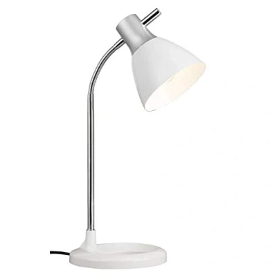 Image de BRILLIANT lampe Jan de table argent/blanc 1x A60, E27, 40W, adapté aux lampes normales (non inclus) Échelle A ++ à E Avec pressostat sur la tête