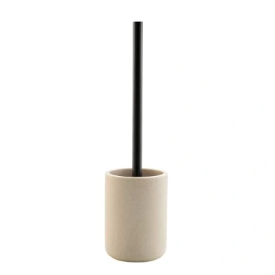 Image de douceur d&#039;intérieur, Brosse WC (Ø 10 x 40 cm) Granite Sable, Polyrésine Unie