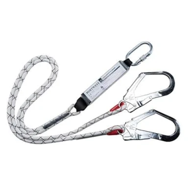Image de Portwest Lanière double avec absorbeur de choc, Couleur: Blanc, FP55WHR