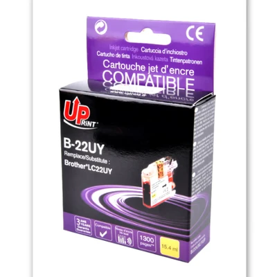 Image de Cartouche encre UPrint compatible BROTHER LC 22UY jaune Neuf