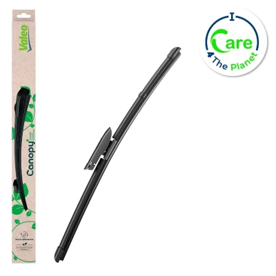 Image de Balai d&#039;essuie glace Valeo Canopy 583927 400mm plat, caoutchouc d&#039;essuyage composé de &gt;80 % matériaux durabl.