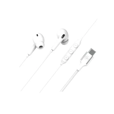 Image de Ecouteurs Intra auriculaires avec fil Force Play KP USB C Blanc
