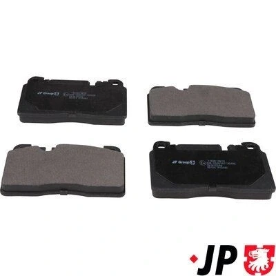 Image de JP GROUP 1163613810 Jeu de plaquettes frein Essieu avant préparé pour indicateur d&#039;usure AUDI: A6 C7 Berline, Q5, Avant, PORSCHE: Macan