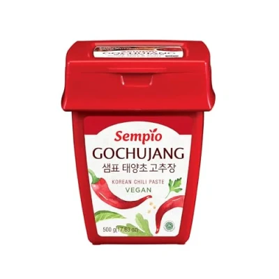Image de Sempio (500g/1.1lbs) Pâte de piment coréenne, douce, savoureuse et épicée. Sauce au poivre rouge pour Tteokbokki, cuisine coréenne. Végétalien