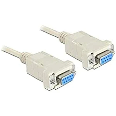 Image de Câble de modem nul DeLOCK DB 9 (F) 1.8 m Gris