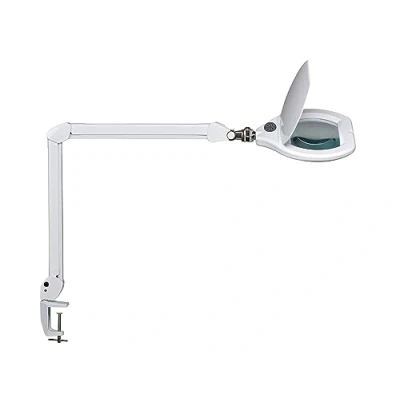 Image de Lampe à loupe LED MAULcrystal avec pince, dimmable