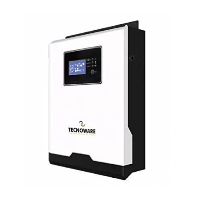 Image de Tecnoware Power Systems Onduleur Hybride Solaire 1200VA Onde Sinusoïdale Pure MPPT 15V 80V Chargeur de Batterie Intelligent Logiciel Gestion Solar Power, Blanc
