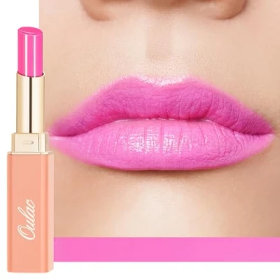 Image de Oulac Rouge à Lèvres Rose Soin des Hydratant &amp; Brillant, Effet Juteux Tenue Précise, Teint Naturel Éclatant, Texture Crème Fondante, Confort Végétal, 15 Girl&#039;s Power