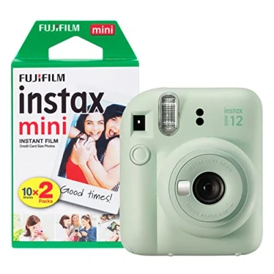 Image de Fujifilm Instax Mini 12 Appareil Photo instantané avec Pack de 20 pellicules Vert Menthe