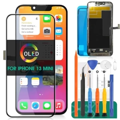 Image de OLED A2628 Kit de réparation d&#039;écran tactile numériseur pour iPhone 13 Mini écran LCD (Noir)