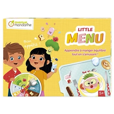 Image de AVENUE MANDARINE Jeu de Plateau Little Menu Éducatif Sensibilisation à l&#039;Équilibre Alimentaire Composer un Repas Équilibré en s&#039;Amusant À Partir 5 Ans JS004C