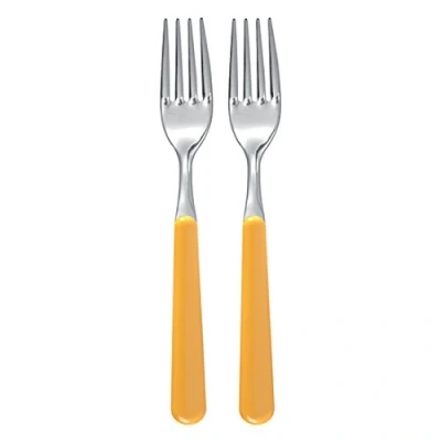 Image de Excelsa &quot;Branché Lot de 2 fourchettes Table Jaune