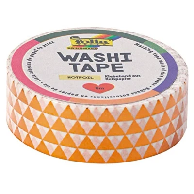 Image de folia 26104 Washi Tape, Hot Foil cuivre Triangle, env. 5 m x 15 mm