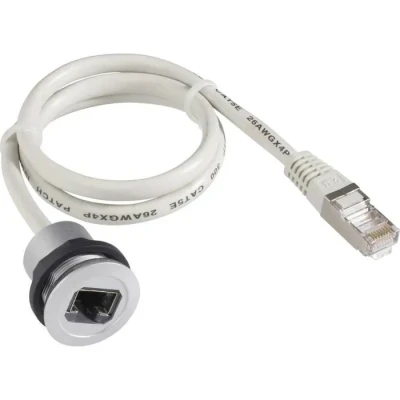 Image de embase RJ45 femelle Schlegel RRJ_RJ45 mâle droit Pôle: 8P8C gris 1 pc(s)