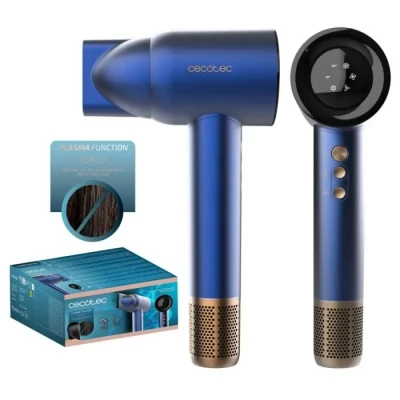 Image de Cecotec Seche Cheveux IoniCare Rockstar Nano IonTech Blue. Sèche Pliable, 2400W Qui Offre Un Séchage Rapide, Des Résultats Professionnels, Fini Brillant, Et Design Compact