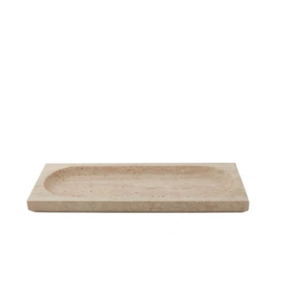 Image de AYTM Coupe Regina, longueur 40 cm, largeur 16 travertin