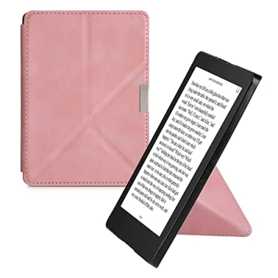 Image de kwmobile Étui Compatible avec Kobo Aura Edition 2 Coque à Rabat magnétique Tablette eReader Similicuir Rose Ancien