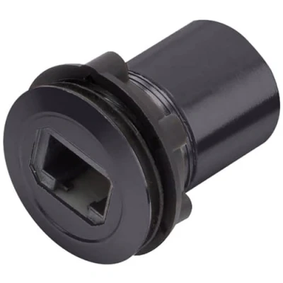 Image de embase RJ femelle TRU COMPONENTS RJ45 02 BK 1417397 noir 1 pc(s)