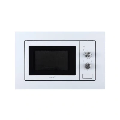 Image de CATA MMA 20 WH Micro ondes encastrable Blanc Intérieur en acier inoxydable Installation dans un meuble haut 5 niveaux de puissance Gril 1000 W Avec minuterie L Largeur 60 cm