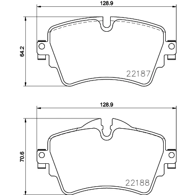 Image de HELLA 8DB 355 023 091 Jeu de plaquettes frein préparé pour indicateur d&#039;usure avec vis d&#039;étrier MINI: 3/5 portes, Clubman, Countryman