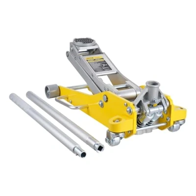Image de VEVOR Cric Rouleur 3 tonnes, de Plancher Hydraulique à Profil Bas, Hauteur Levage 93 465 mm, en Aluminium Robuste, Pompe Rapide Double Piston, pour Lever Camion SUV Atelier