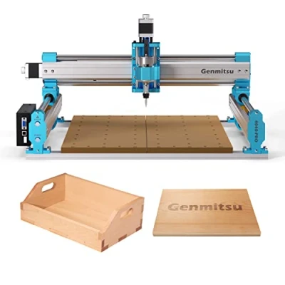 Image de SainSmart Genmitsu 4040 PRO Fraiseuse CNC, supporte 4 axes et module WiFi, entraînement à vis amélioré pour le travail du bois, la découpe métal de l&#039;acrylique, fraisage, contrôle GRBL