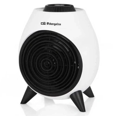 Image de ORBEGOZO Chauffage FH 5037 électrique avec thermostat réglable, 2 000 W de puissance, positions chaleur et fonction ventilateur d&#039;air froid, 3600 W, 1 litre, 44 décibels, noir