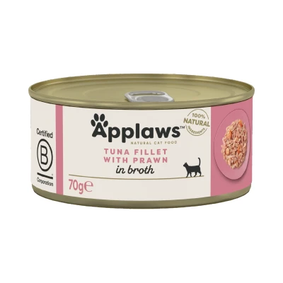 Image de 70 g Applaws nourriture humide Filet de thon et Crevettes