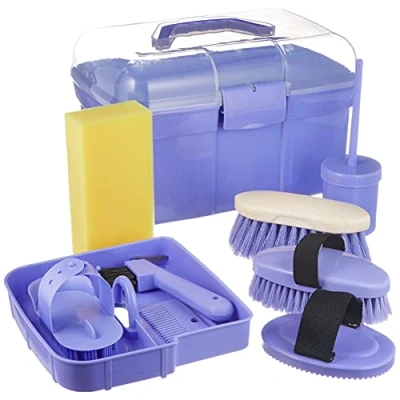 Image de Kerbl Boîte de Pansage Enfants Complet Violet