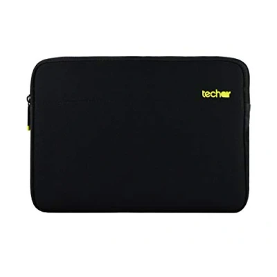 Image de TECHAIR Housse pour ordinateur portable 14&quot; 15.6&quot; Néoprène Polyester Texturé Intérieur Peluche Jaune