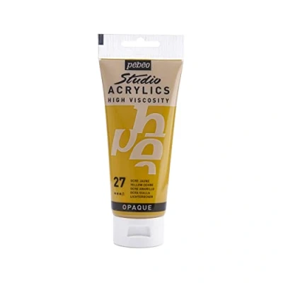 Image de Pébéo 837027 Studio Acrylique Tube Ocre Jaune 100 ml