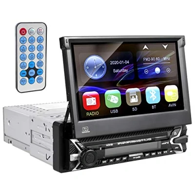 Image de Audiocore AC9100 Autoradio multimédia Bluetooth Mains Libres LCD 7&quot; écran Tactile 1080P MP5 AVI DivX RDS télécommande Radio numérique 1 DIN