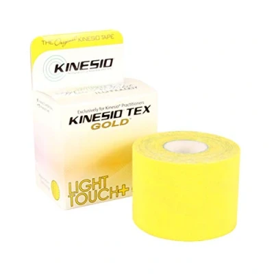Image de Kinesio Ruban de kinésiologie Tex Gold Light Touch: 2 in. x 16.5 ft. (Jaune Pastel)
